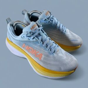 Hoka One One Bondi 8 Womens 10 D Blue Running Shoes 1127954 SSCA *No Insoles*